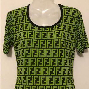 Gorgeous Vintage FENDI Zucca Nylon Monogram Dress